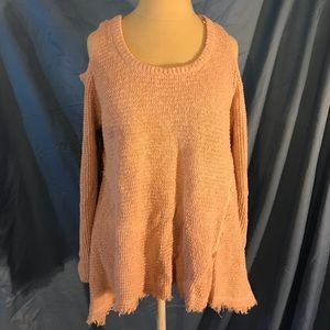 Cold shoulder sweater